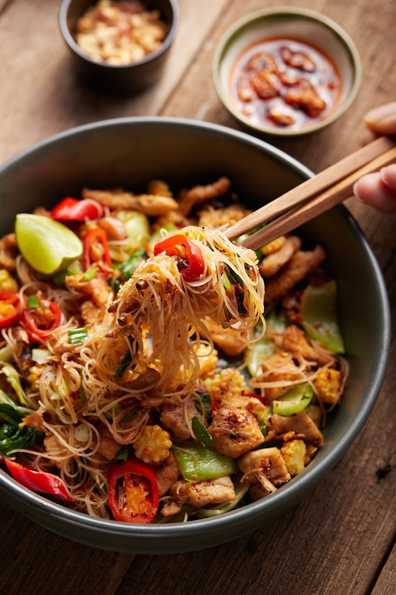 Chili Rice Noodles for Spicy Dish