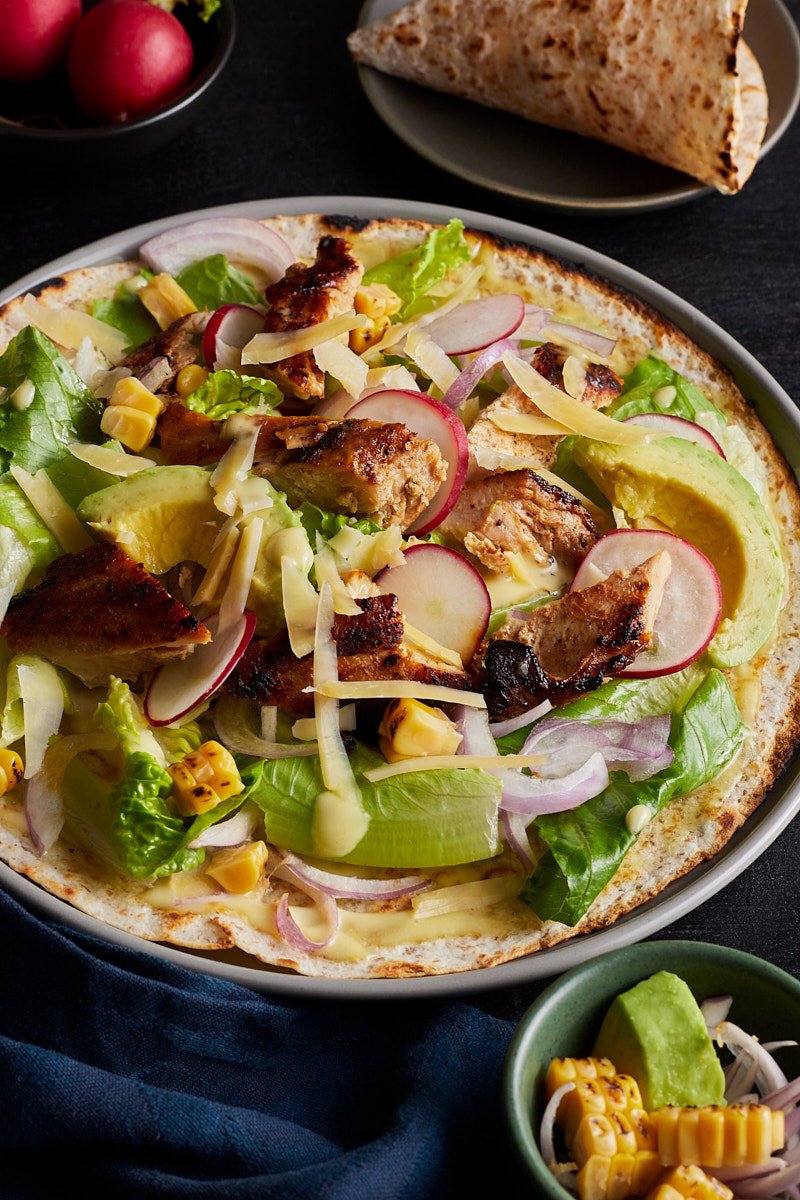 Egg Ribbon Taco for Open-Faced Sandwich Style