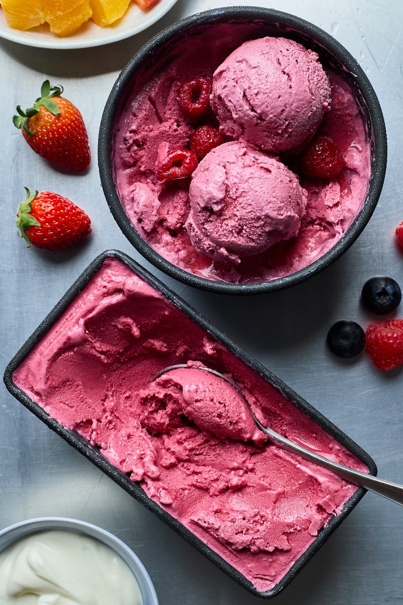 Greek yogurt provided a lovely, sharp acidity that works well with fruits.