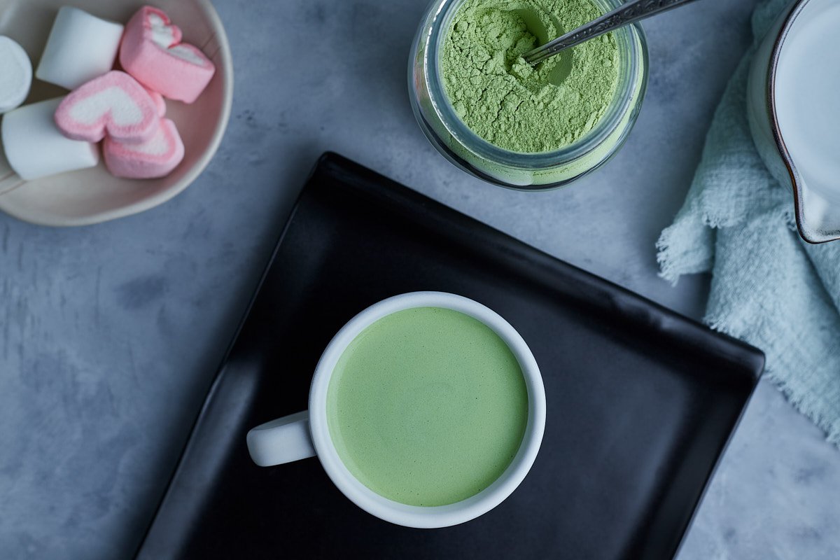 Hot Matcha Latte Mix Drink Recipe