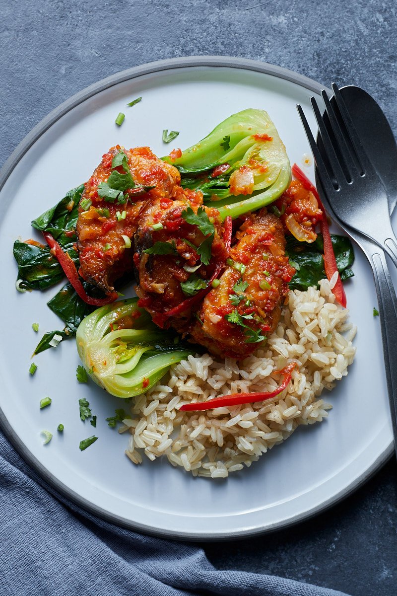 Delicious Dish, Sweet Chili Sauce and Fish