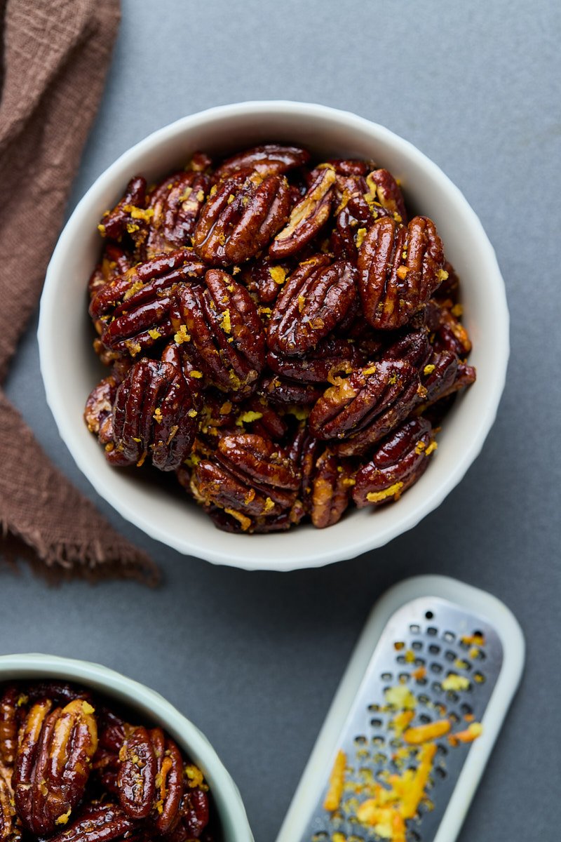 Orange Honey Pecans for Citrus and Nutty