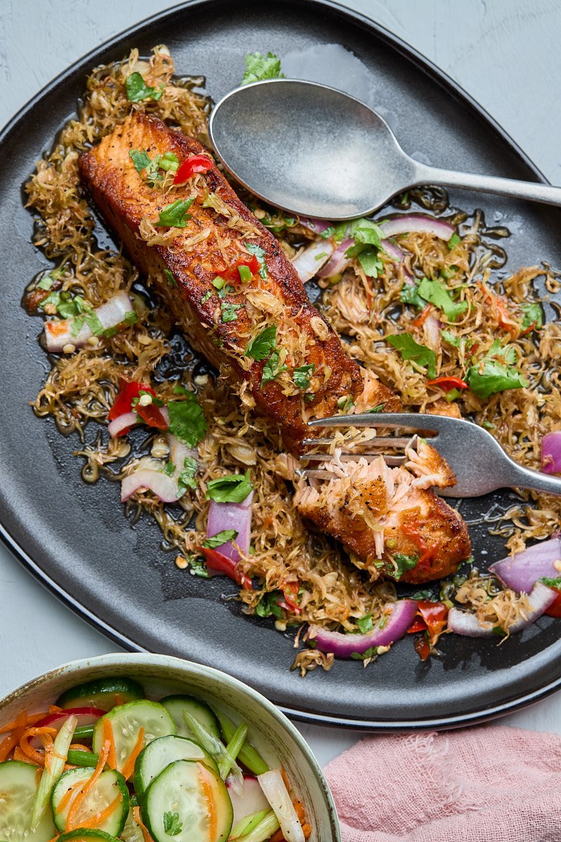 Crispy Salmon Lemongrass for Hot Dish