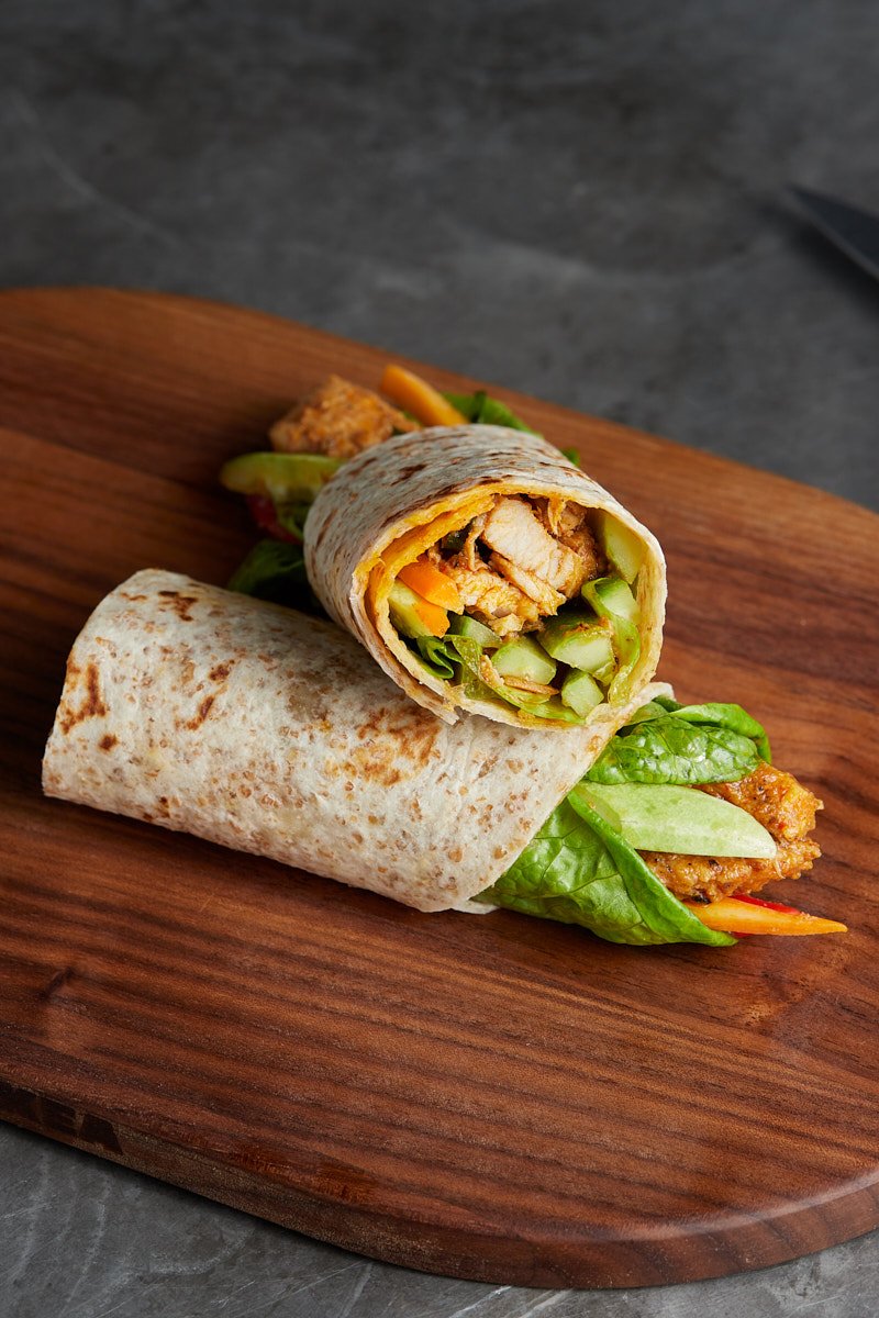 Thai Curry Chicken Wraps for Hot Dish